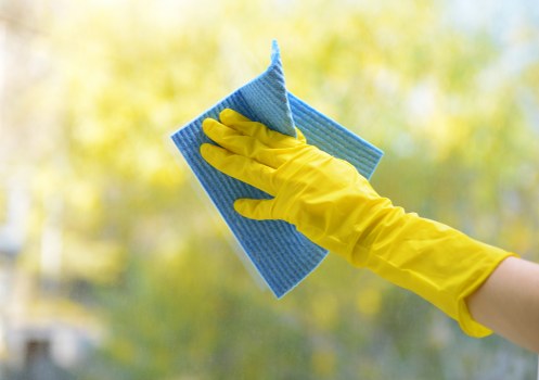 Cleaner Finsburypark staff reviewing a risk assessment before cleaning