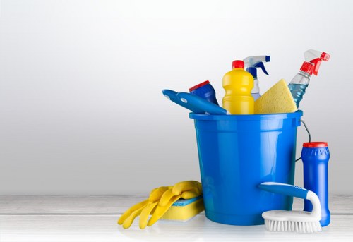 Cleaner preparing a property for new occupants in Finsbury Park