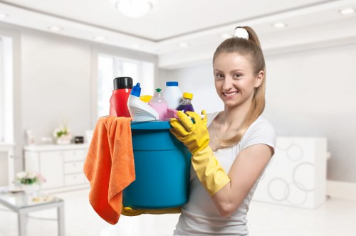Stairwell and landing cleaning in a local shared property